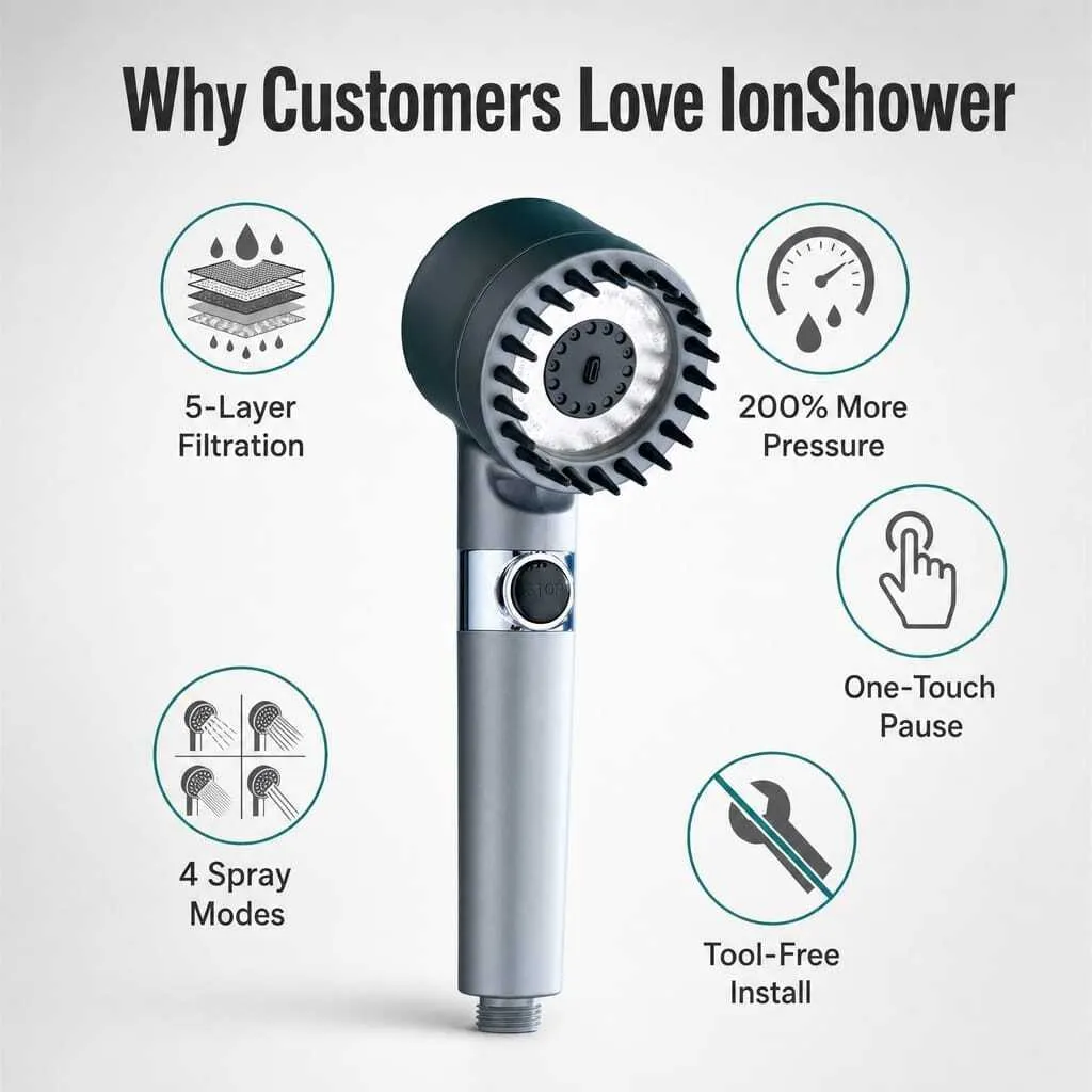 IonShower Shower Head features